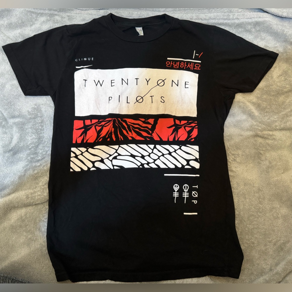 Black Twenty One Pilots Clique Graphic T-Shirt